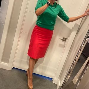 J. Crew Kelly green 100% merino wool tippi crew neck sweater fits like S/M